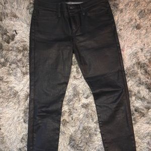 Joes jeans midrise skinny coated jeans